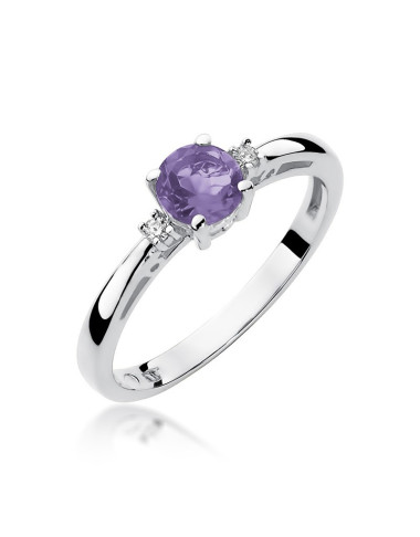 Pierścionek W010-AMETYST
