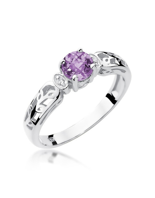 Pierścionek W014-AMETYST