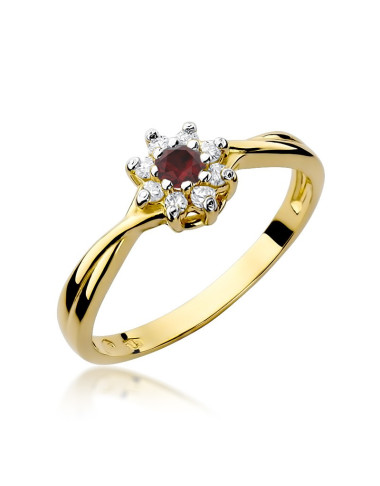 Pierścionek W072-RUBIN