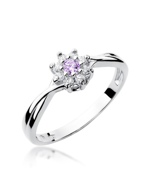 Pierścionek W072-AMETYST