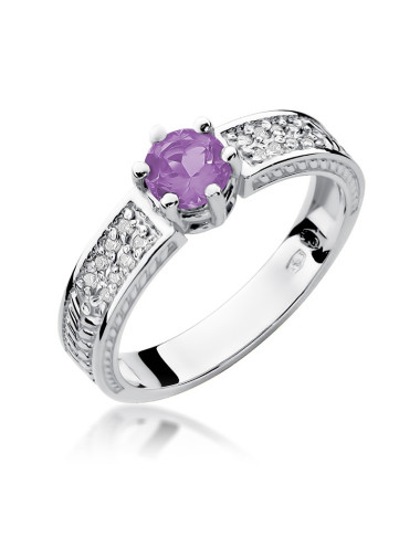 Pierścionek W075-AMETYST