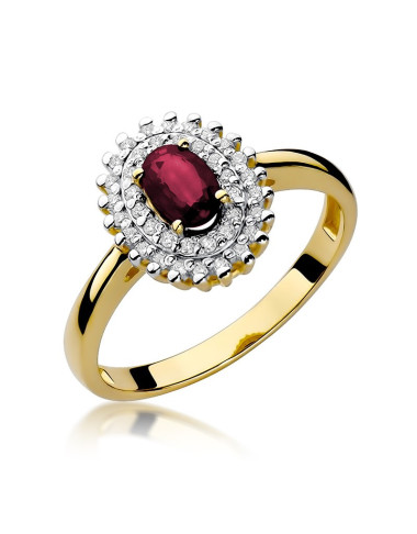 Pierścionek W303-RUBIN