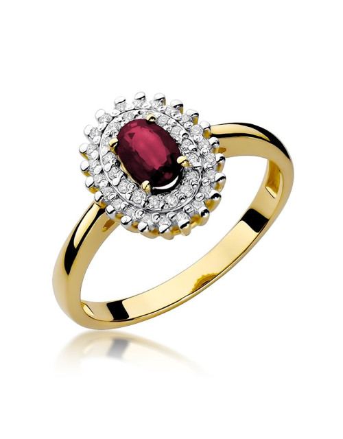 Pierścionek W303-RUBIN