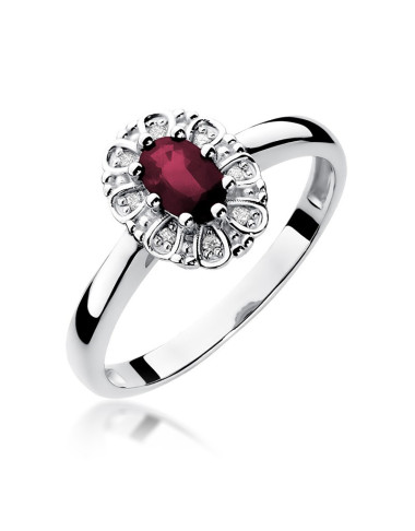 Pierścionek W304-RUBIN