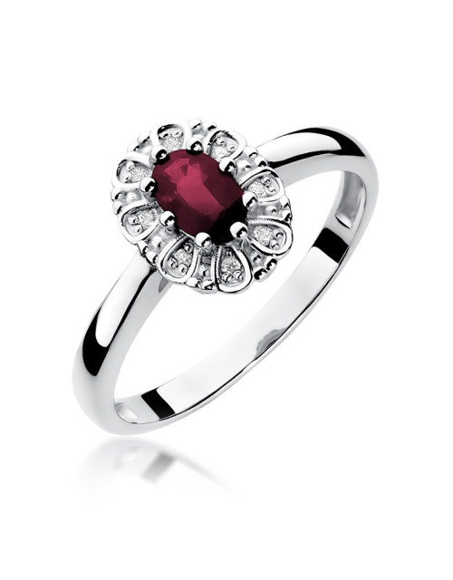 Pierścionek W304-RUBIN