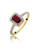 Pierścionek W403-RUBIN