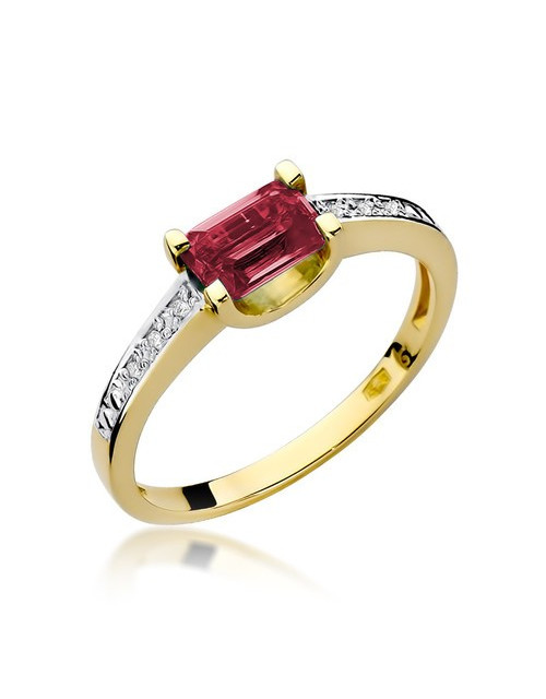 Pierścionek W105-RUBIN