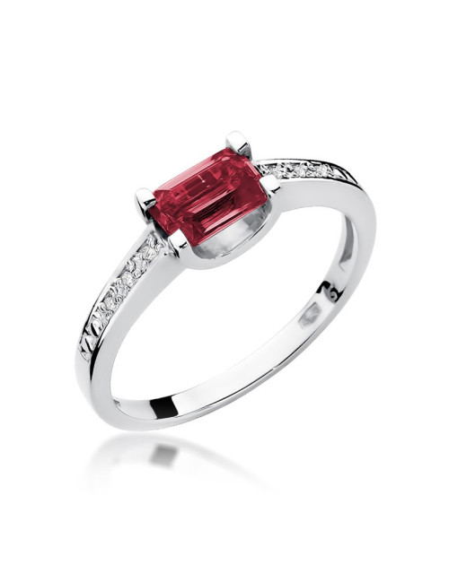 Pierścionek W105-RUBIN