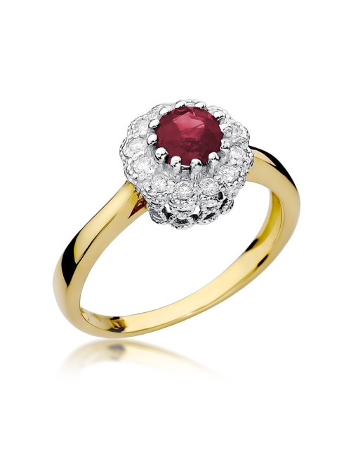 Pierścionek W284-RUBIN