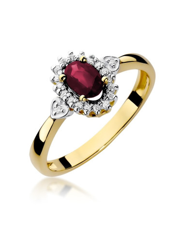 Pierścionek W312-RUBIN