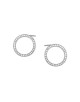 Srebrne kolczyki okręgi z cyrkoniami pr.925