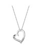 Srebrny naszyjnik serce z cyrkoniami  pr.925