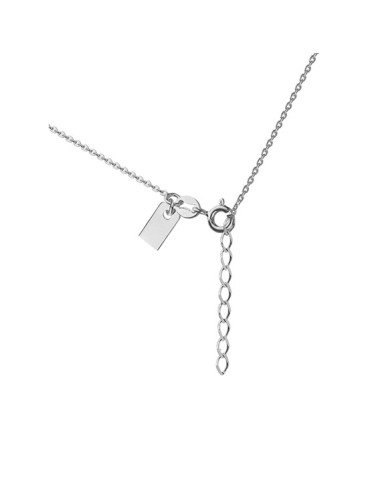 Srebrny naszyjnik z okrągłą zawieszką i cyrkoniami  pr.925