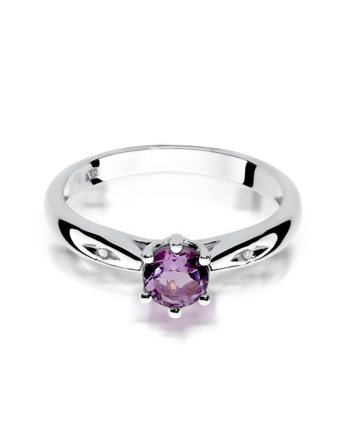 Pierścionek W074-AMETYST
