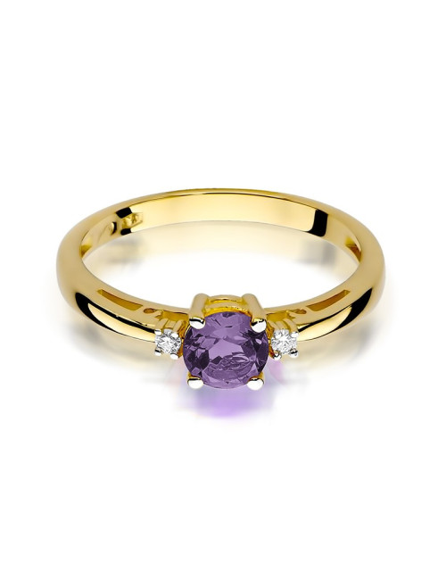 Pierścionek W010-AMETYST