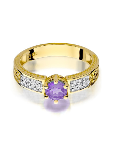 Pierścionek W075-AMETYST