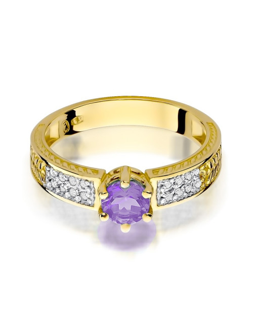 Pierścionek W075-AMETYST