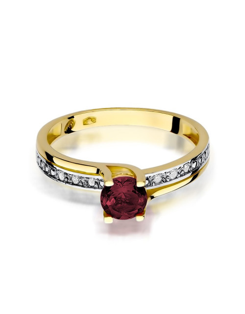 Pierścionek W106-GRANAT