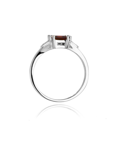 Pierścionek W040b-GRANAT