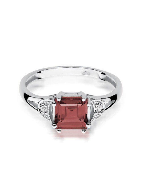 Pierścionek W040b-GRANAT