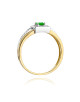 Pierścionek W271-SZMARAGD