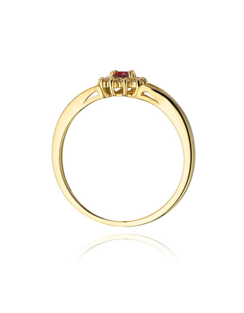 Pierścionek W185-RUBIN