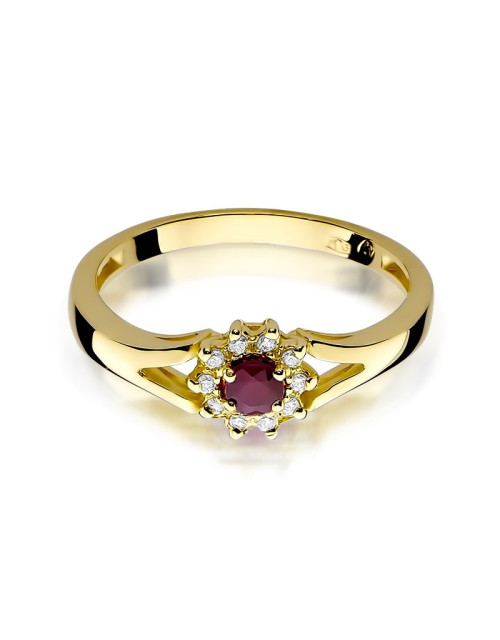 Pierścionek W185-RUBIN