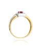 Pierścionek W271-RUBIN