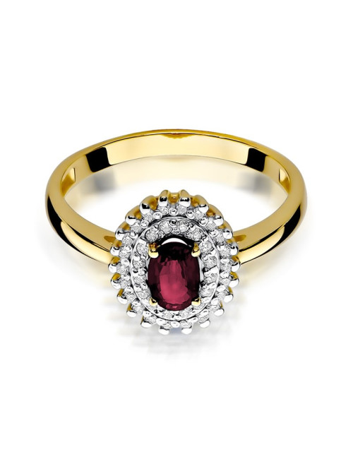 Pierścionek W303-RUBIN