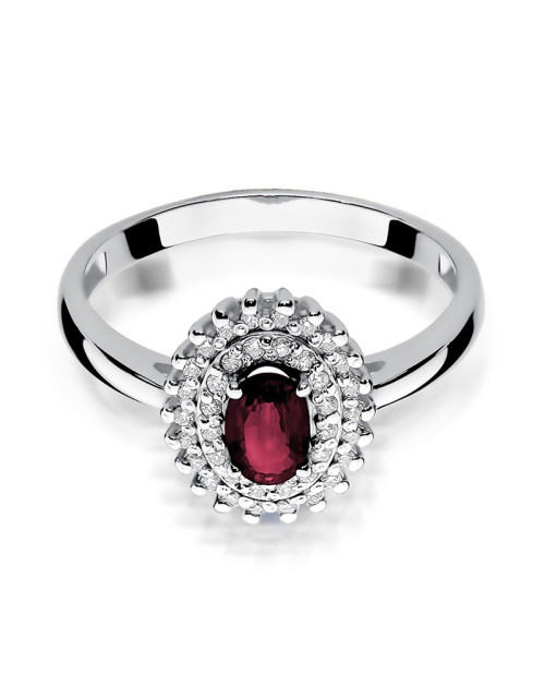 Pierścionek W303-RUBIN