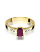 Pierścionek W078-RUBIN