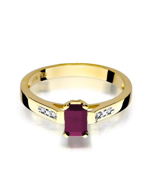 Pierścionek W078-RUBIN