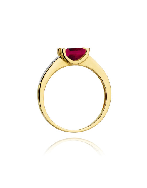 Pierścionek W105-RUBIN