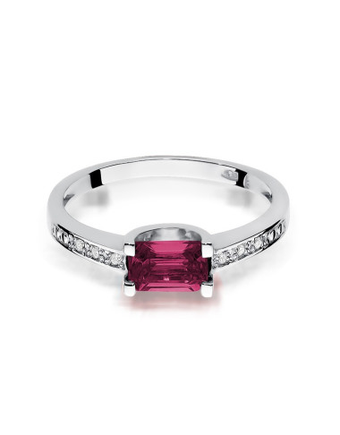 Pierścionek W105-RUBIN