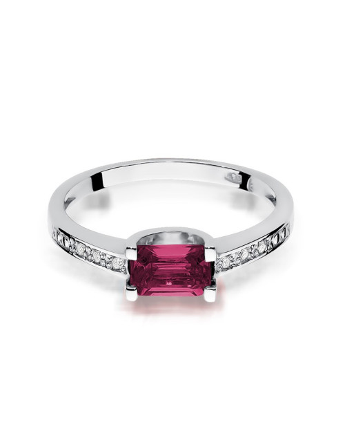 Pierścionek W105-RUBIN