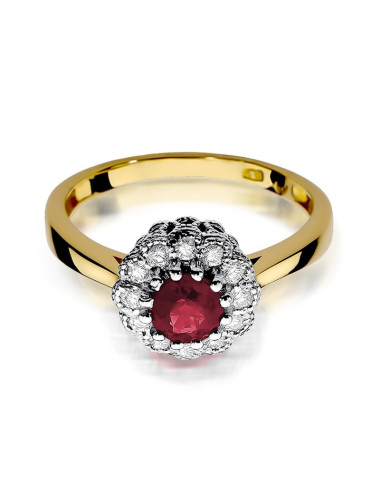 Pierścionek W284-RUBIN