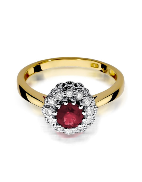 Pierścionek W284-RUBIN