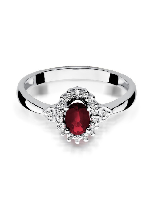 Pierścionek W312-RUBIN
