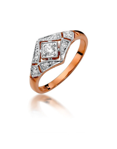 Pierścionek W412-0,19ct