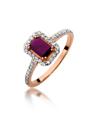 Pierścionek W403-RUBIN