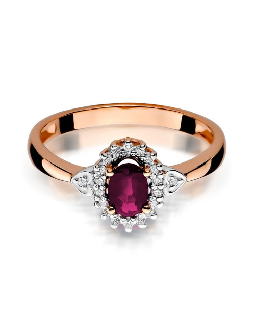 Pierścionek W312-RUBIN