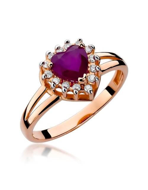 Pierścionek W310-RUBIN