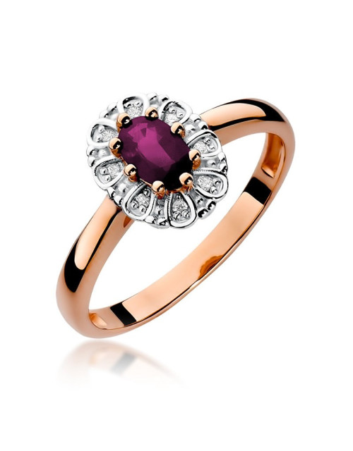 Pierścionek W304-RUBIN