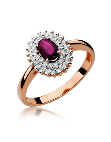 Pierścionek W303-RUBIN