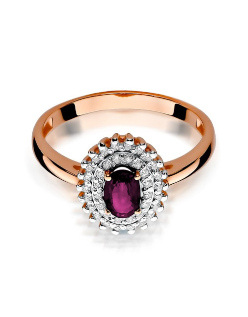 Pierścionek W303-RUBIN