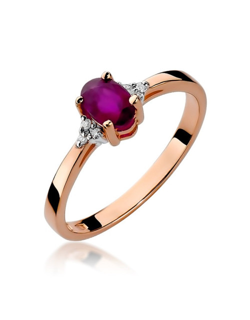 Pierścionek W301-RUBIN