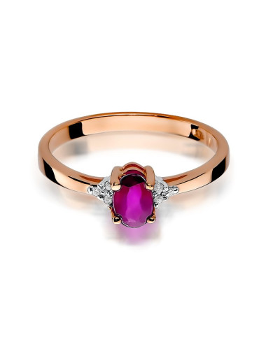 Pierścionek W301-RUBIN