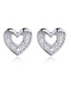 Srebrne kolczyki pr. 925 serduszka z cyrkoniami