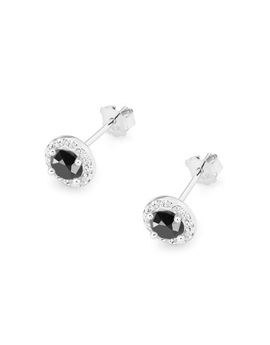 Kolczyki KO -509 Czarny Brylant