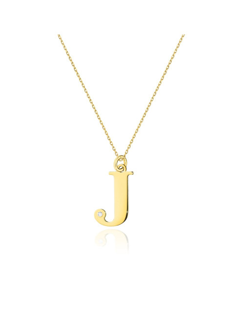 Zawieszka literka H z łańcuszkiem